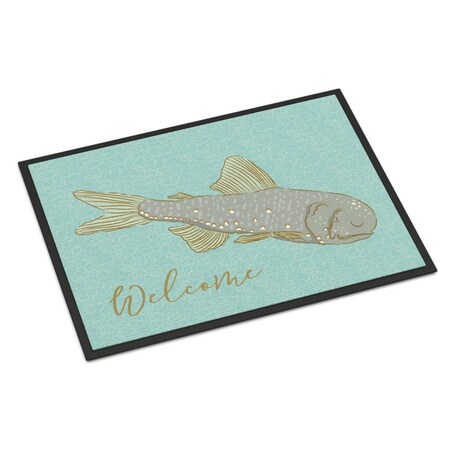 Carolines Treasures Fish Welcome Indoor or Outdoor Mat - 18 x 27 in. BB8550MAT